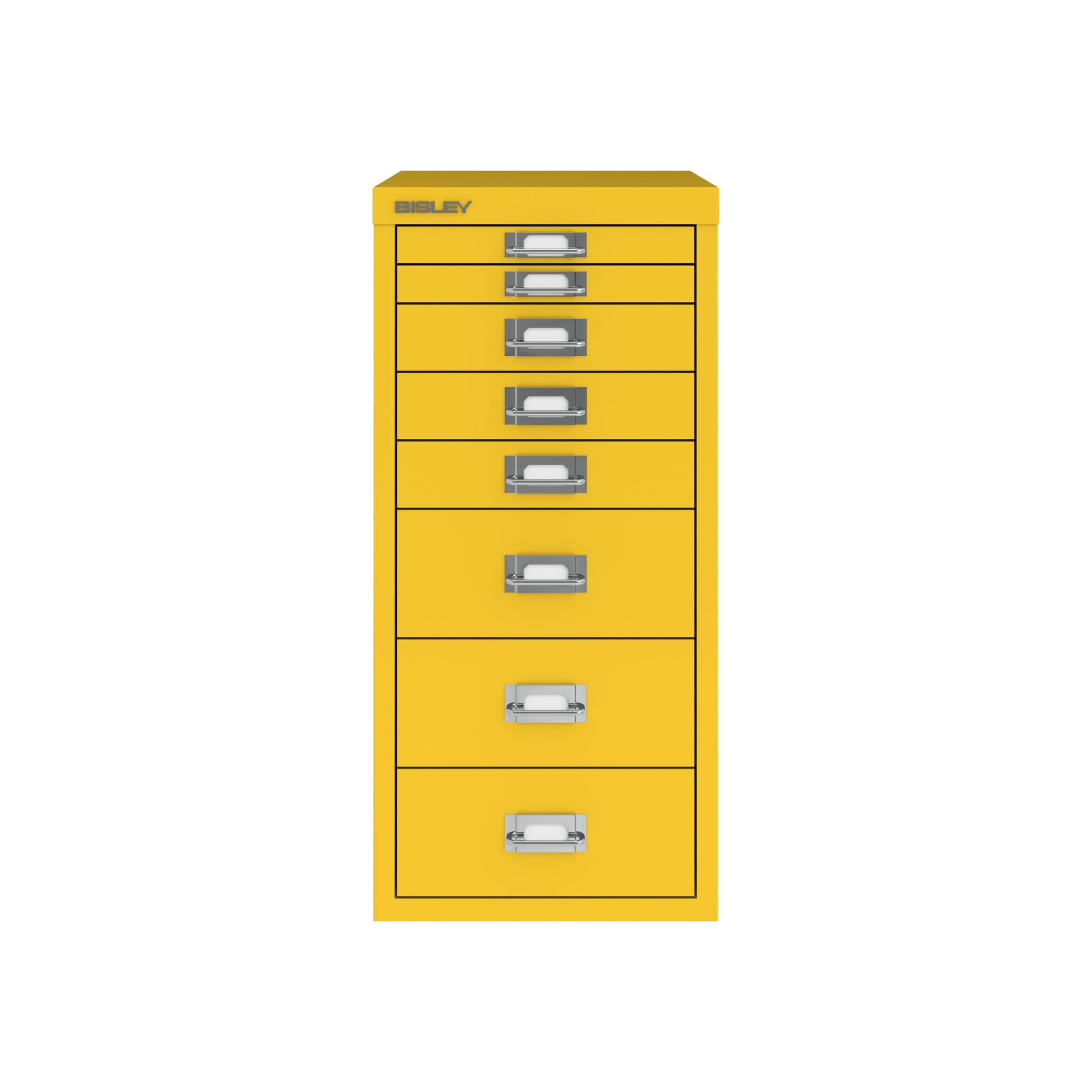 Bisley 29 Series MultiDrawer - A4 8 Drawer Filing Cabinet Yellow - Industrious Decor