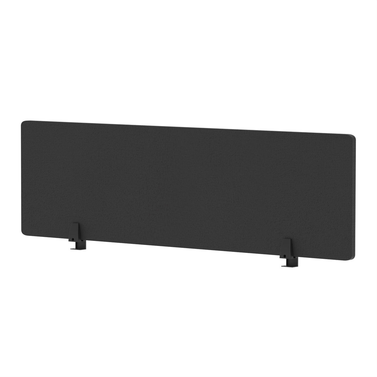 Avenor Desktop Privacy Screen – 400mm High 1400 Black - Industrious Decor
