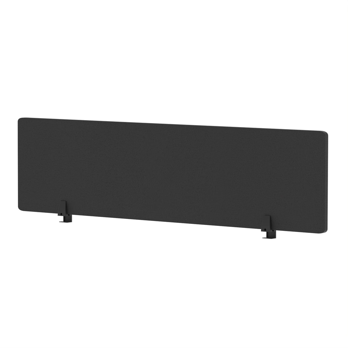 Avenor Desktop Privacy Screen – 400mm High 1600 Black - Industrious Decor