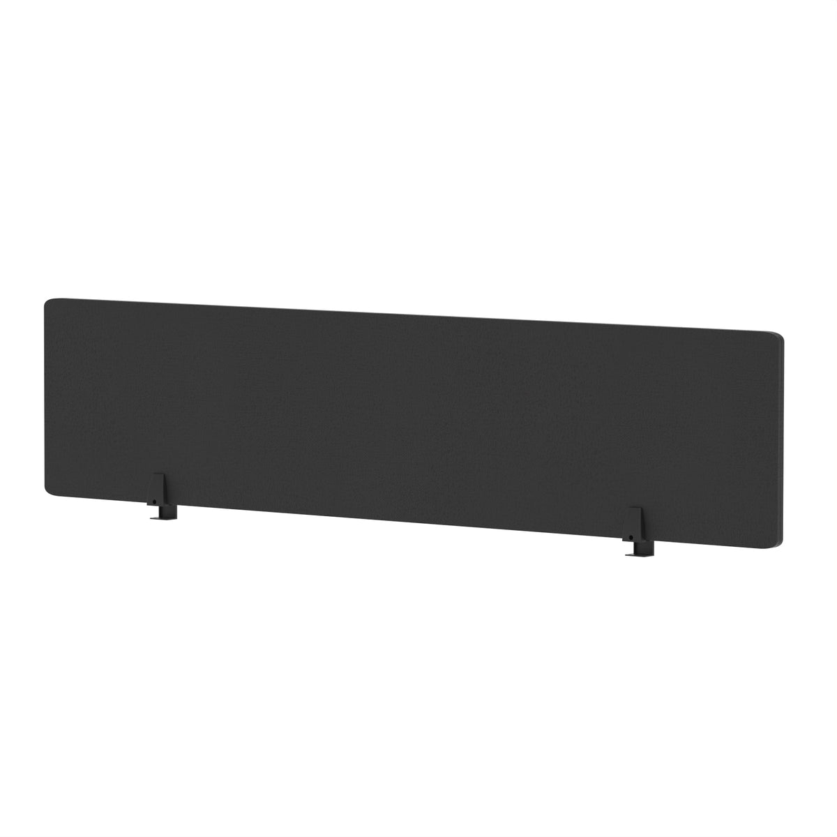 Avenor Desktop Privacy Screen – 400mm High 1800 Black - Industrious Decor