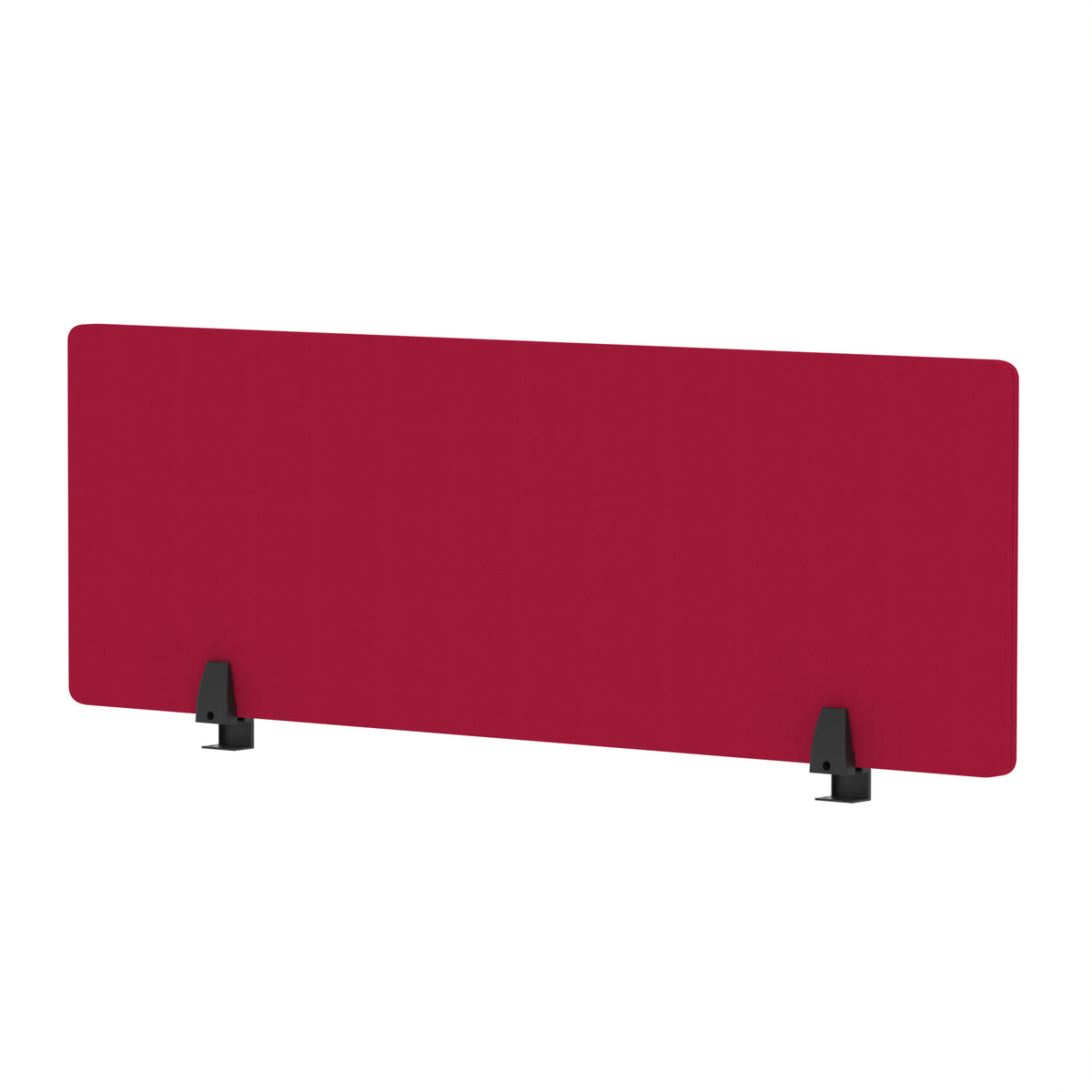 Avenor Desktop Privacy Screen – 400mm High 1200 Bespoke Bergamot Cherry Fabric - Industrious Decor