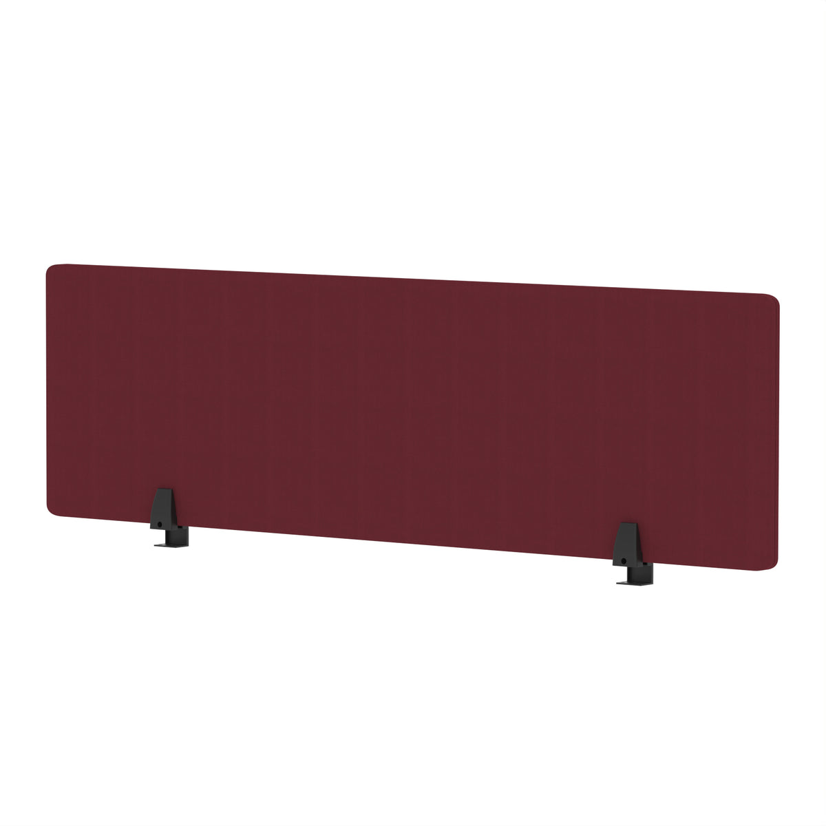 Avenor Desktop Privacy Screen – 400mm High 1400 Bespoke Ginseng Chilli Fabric - Industrious Decor
