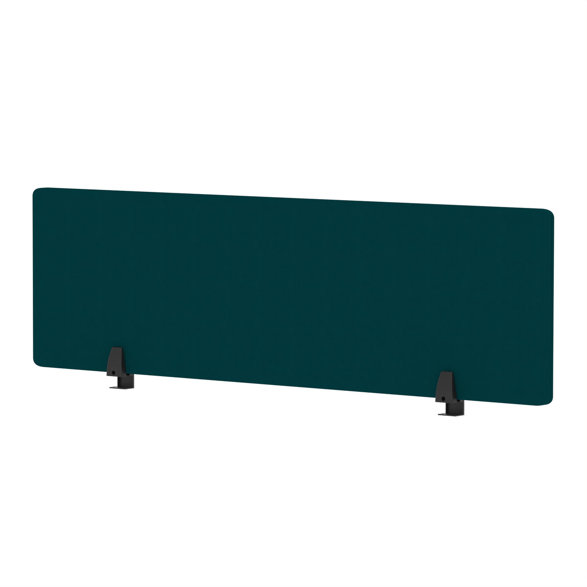 Avenor Desktop Privacy Screen – 400mm High 1400 Bespoke Maringa Teal Fabric - Industrious Decor