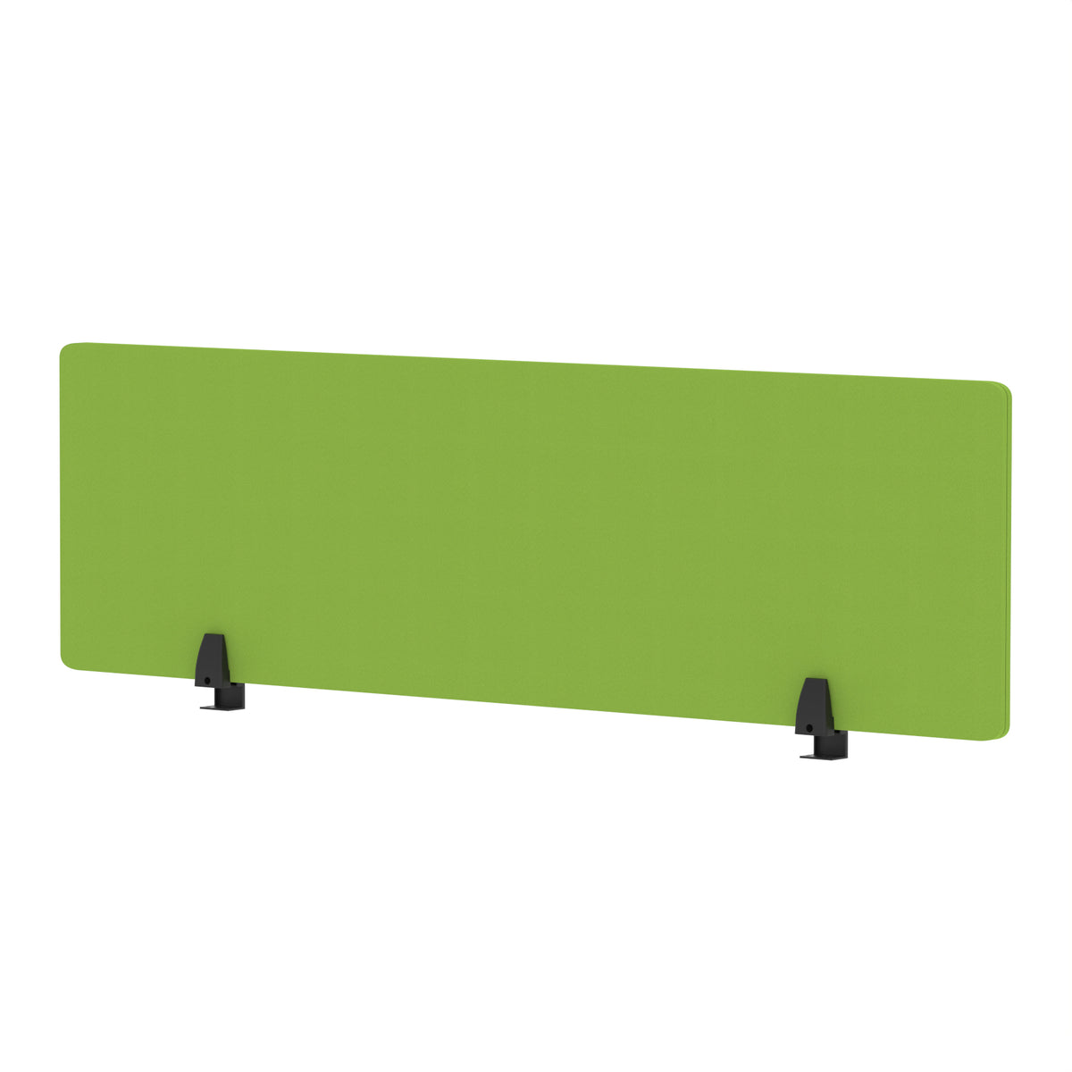 Avenor Desktop Privacy Screen – 400mm High 1400 Bespoke Myrrh Green Fabric - Industrious Decor