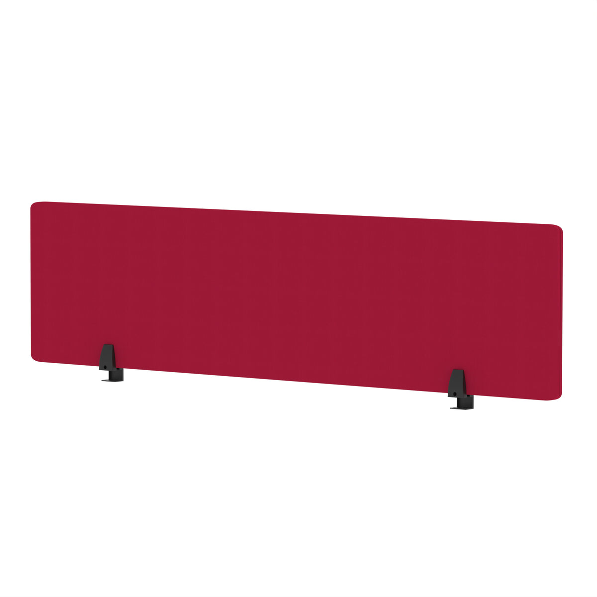 Avenor Desktop Privacy Screen – 400mm High 1600 Bespoke Bergamot Cherry Fabric - Industrious Decor