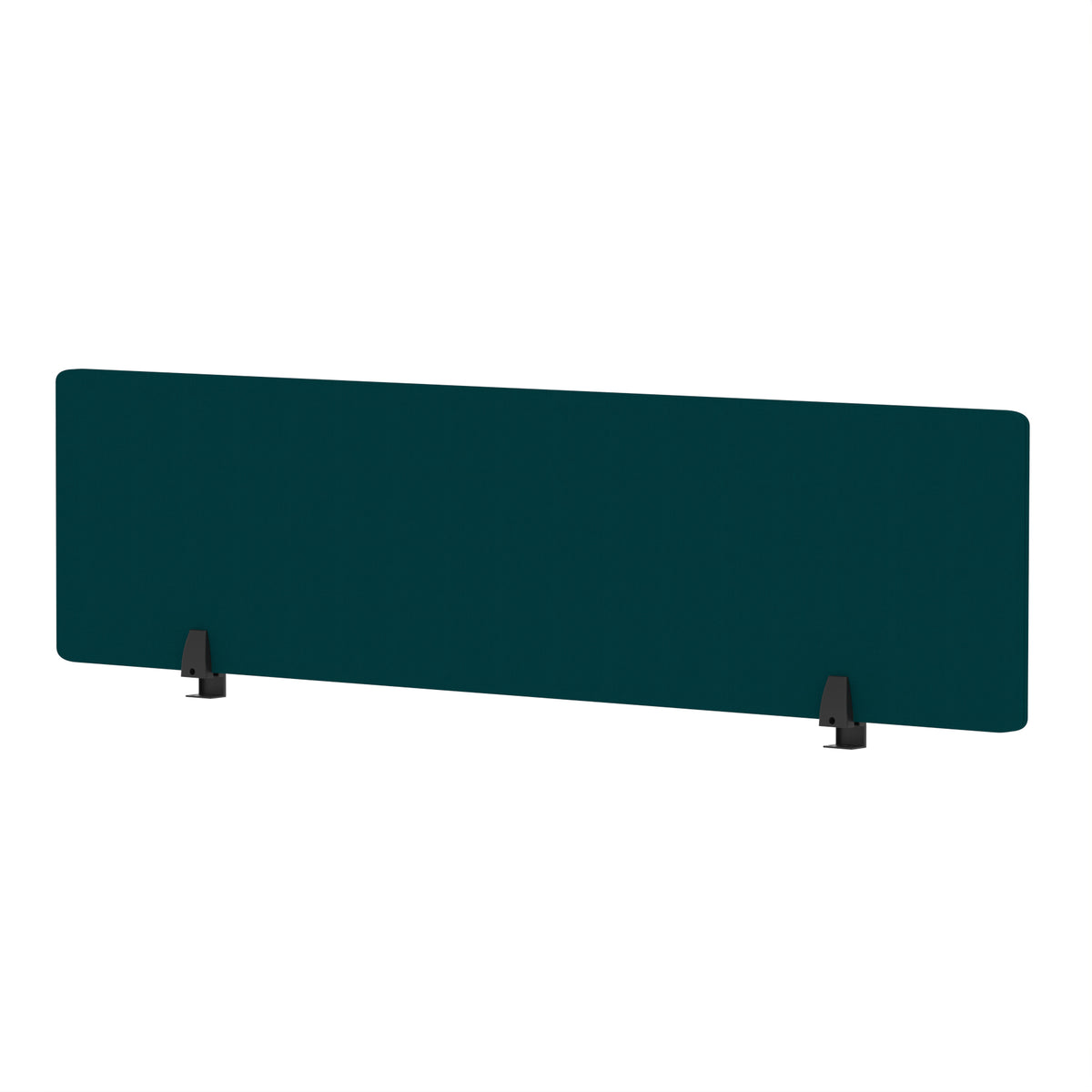 Avenor Desktop Privacy Screen – 400mm High 1600 Bespoke Maringa Teal Fabric - Industrious Decor