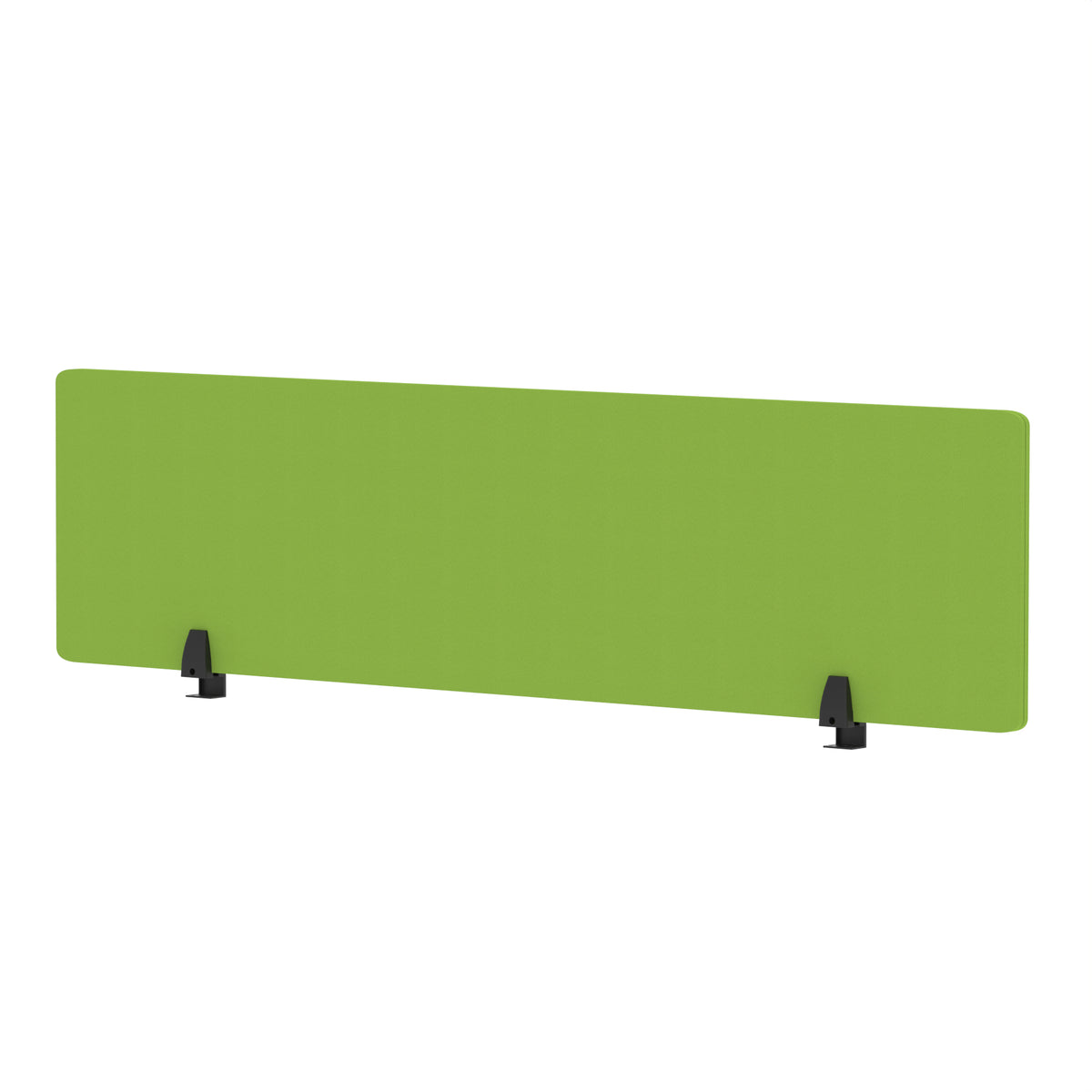 Avenor Desktop Privacy Screen – 400mm High 1600 Bespoke Myrrh Green Fabric - Industrious Decor