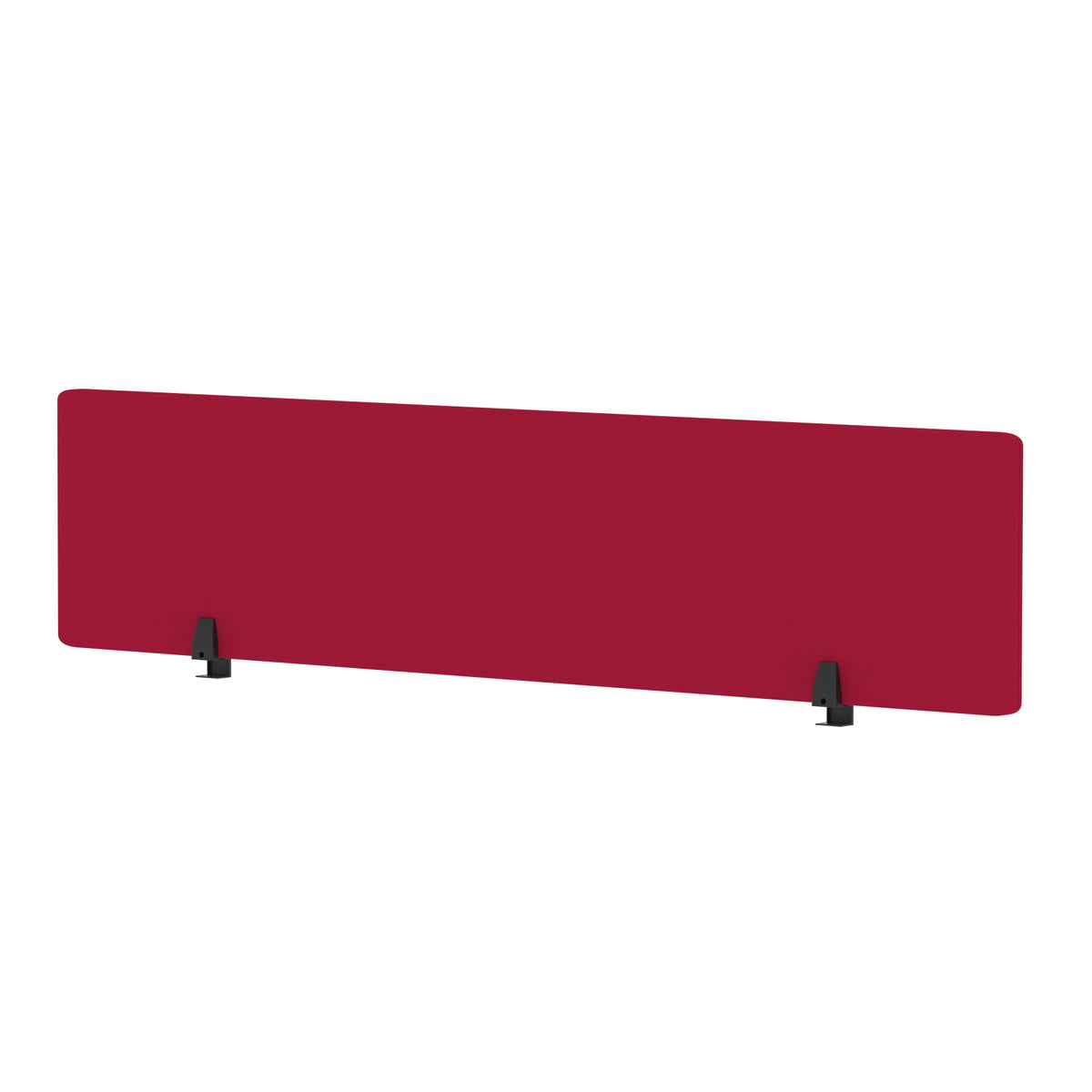 Avenor Desktop Privacy Screen – 400mm High 1800 Bespoke Bergamot Cherry Fabric - Industrious Decor