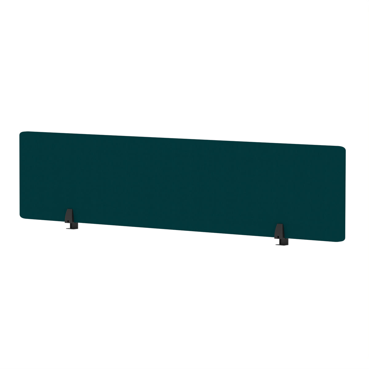 Avenor Desktop Privacy Screen – 400mm High 1800 Bespoke Maringa Teal Fabric - Industrious Decor