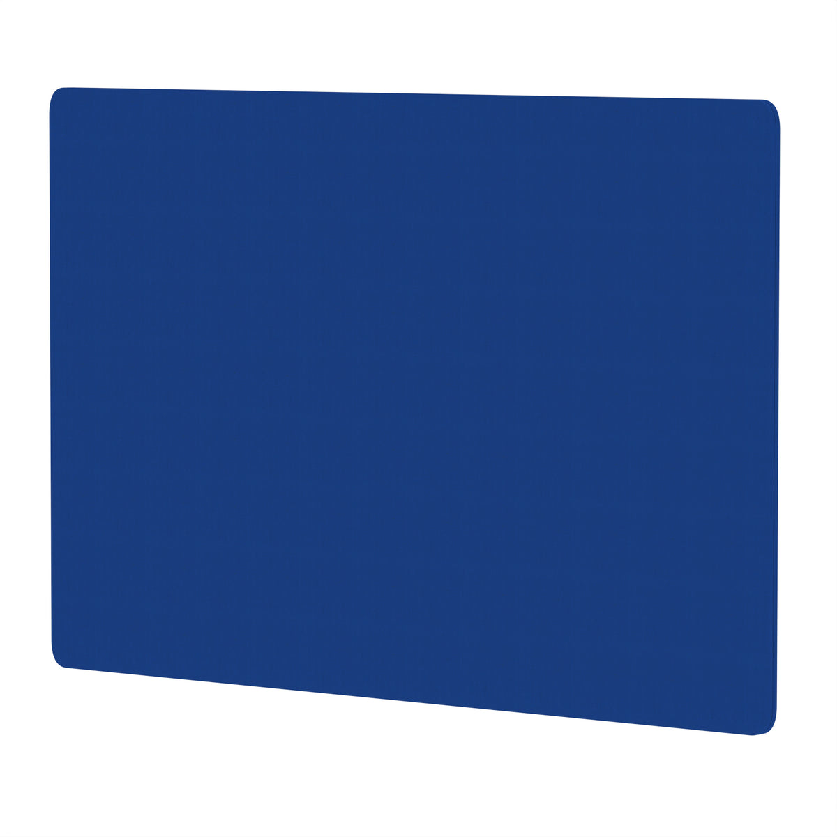 Avenor Back-to-Back Desk Privacy Screen – 800mm High 1200 Bespoke Stevia Blue Fabric - Industrious Decor