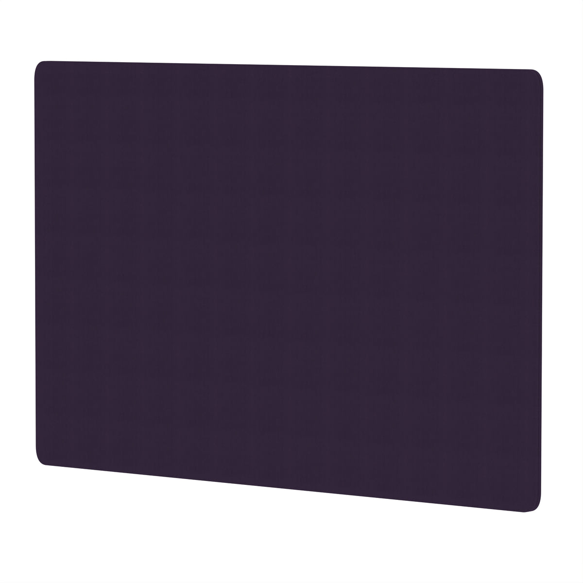 Avenor Back-to-Back Desk Privacy Screen – 800mm High 1200 Bespoke Tansy Purple Fabric - Industrious Decor