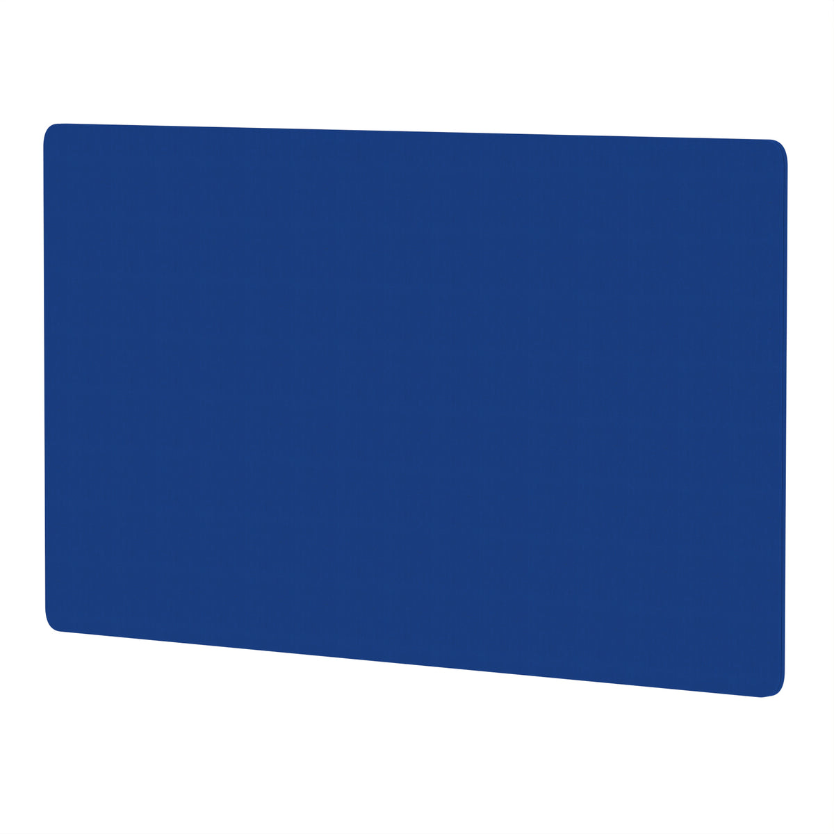 Avenor Back-to-Back Desk Privacy Screen – 800mm High 1400 Bespoke Stevia Blue Fabric - Industrious Decor