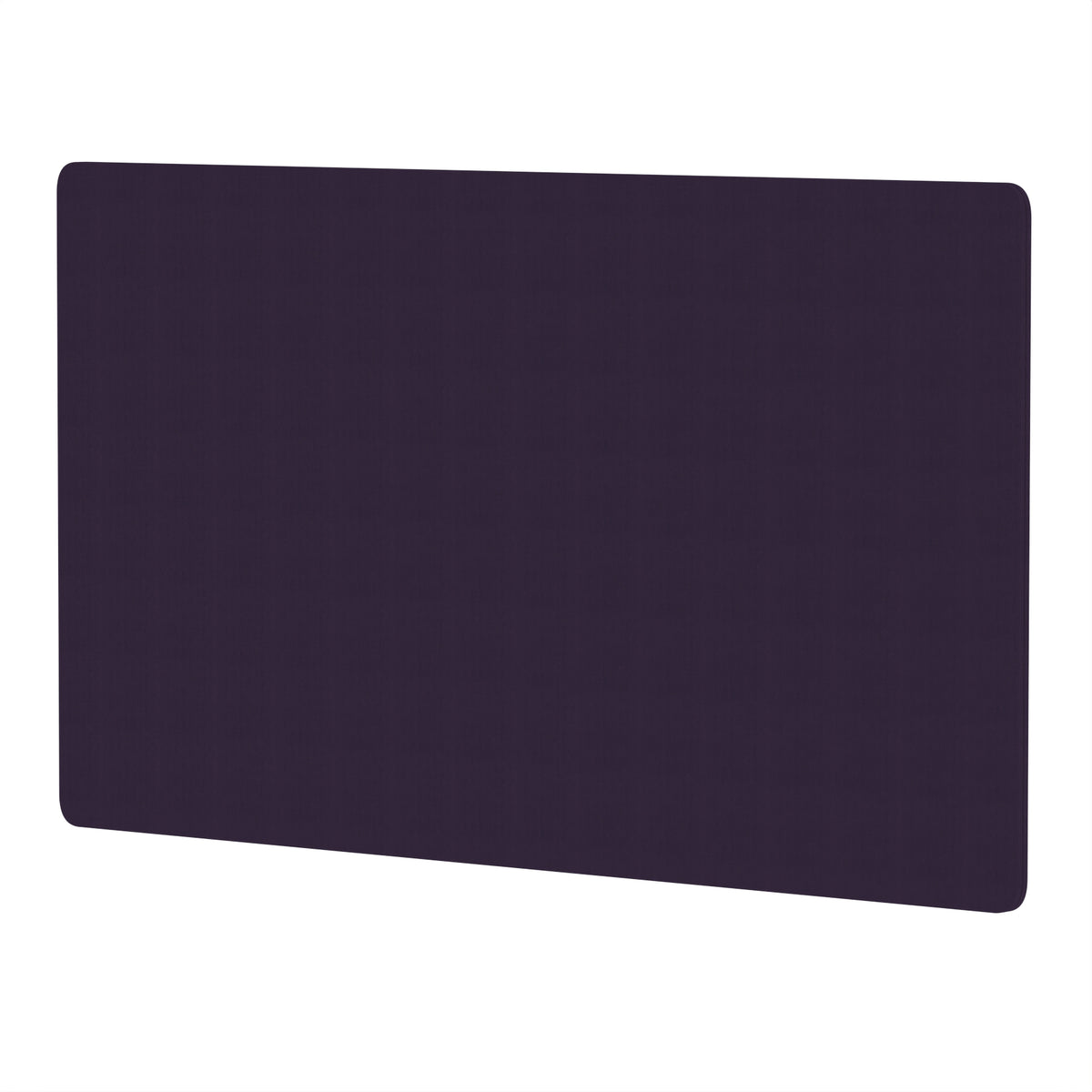 Avenor Back-to-Back Desk Privacy Screen – 800mm High 1400 Bespoke Tansy Purple Fabric - Industrious Decor