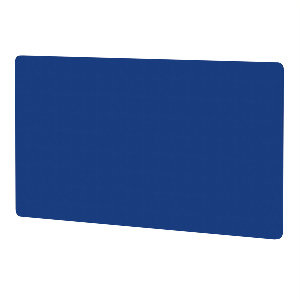 Avenor Back-to-Back Desk Privacy Screen – 800mm High 1600 Bespoke Stevia Blue Fabric - Industrious Decor
