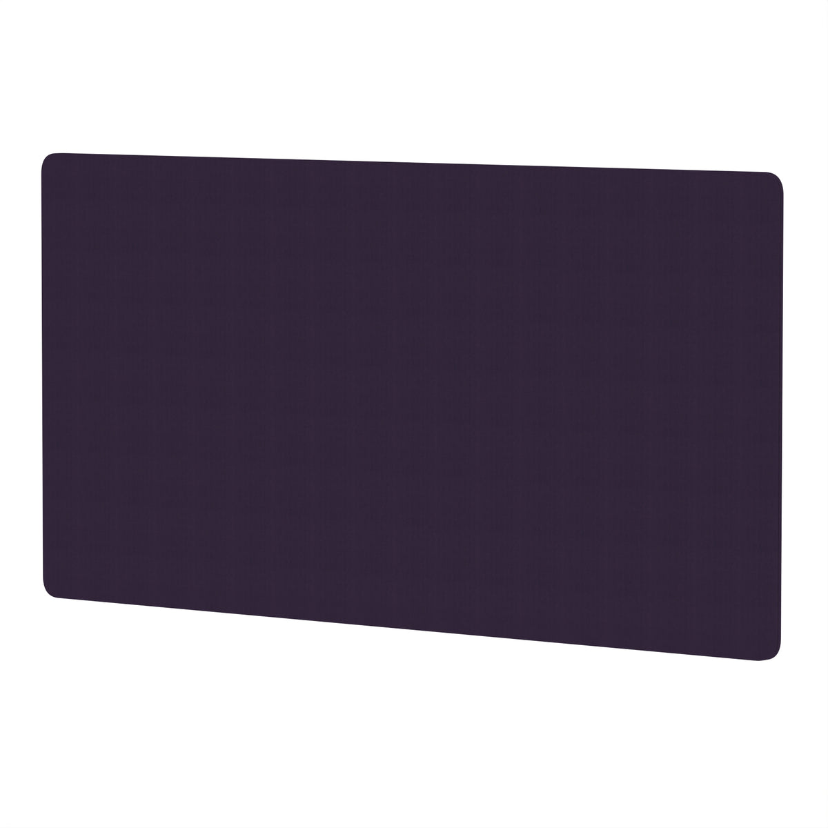 Avenor Back-to-Back Desk Privacy Screen – 800mm High 1600 Bespoke Tansy Purple Fabric - Industrious Decor