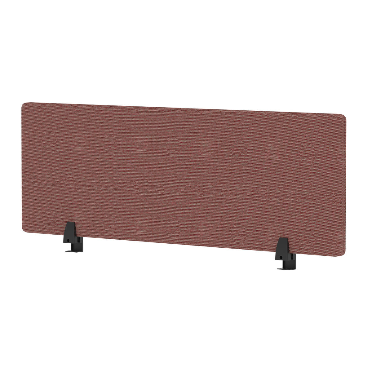 Avenor Desktop Privacy Screen – 400mm High 1200 Bespoke Rivet Forge Fabric - Industrious Decor