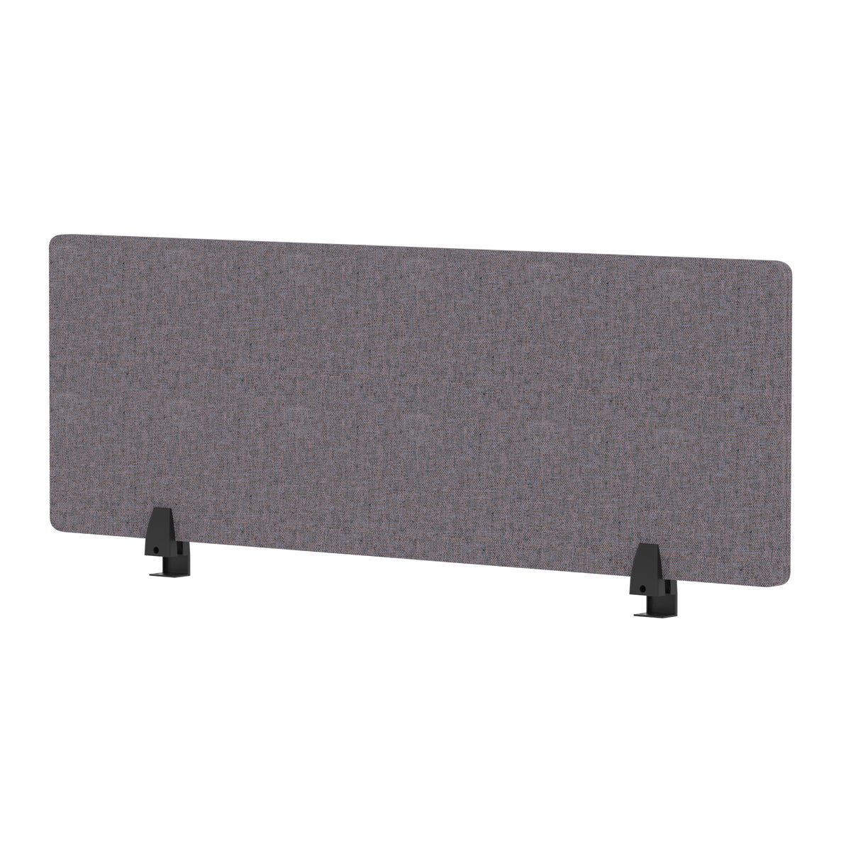 Avenor Desktop Privacy Screen – 400mm High 1200 Bespoke Rivet Fuse Fabric - Industrious Decor