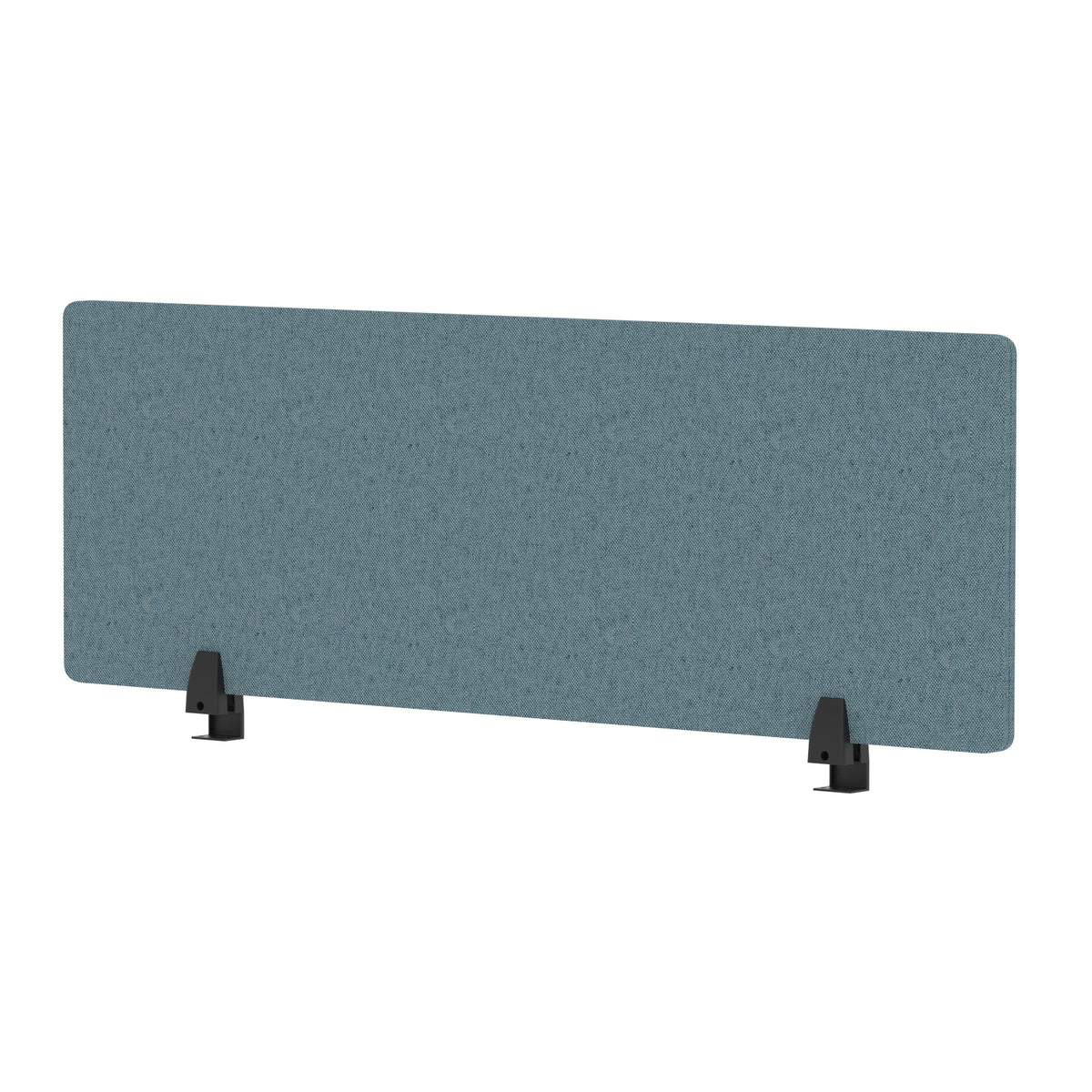 Avenor Desktop Privacy Screen – 400mm High 1200 Bespoke Rivet Quench Fabric - Industrious Decor