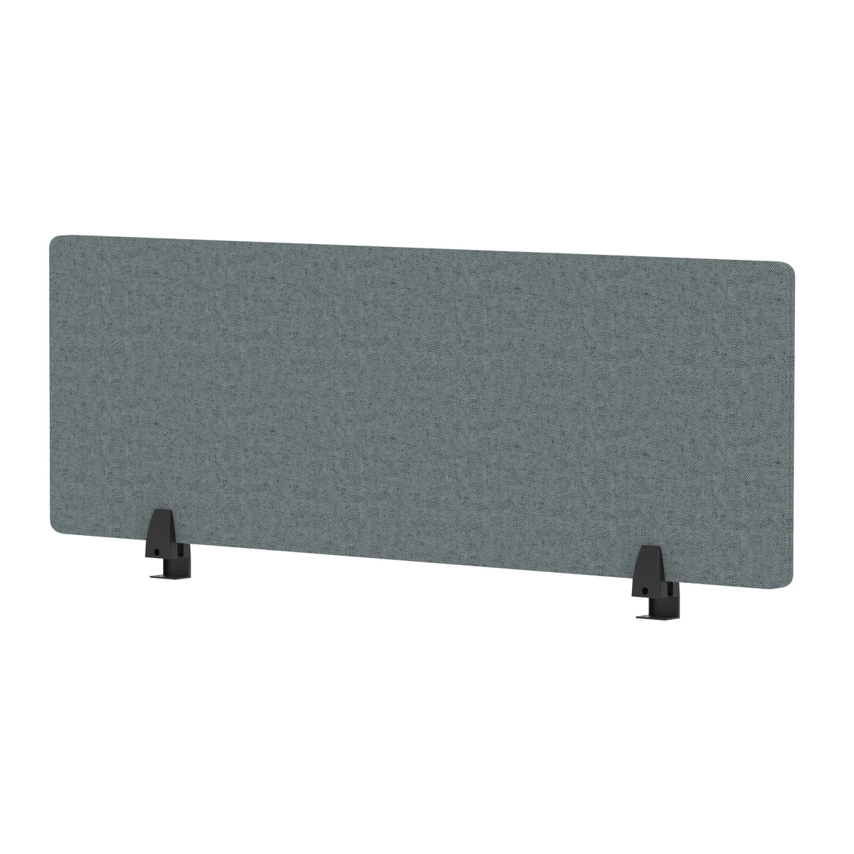 Avenor Desktop Privacy Screen – 400mm High 1200 Bespoke Rivet Tensile Fabric - Industrious Decor