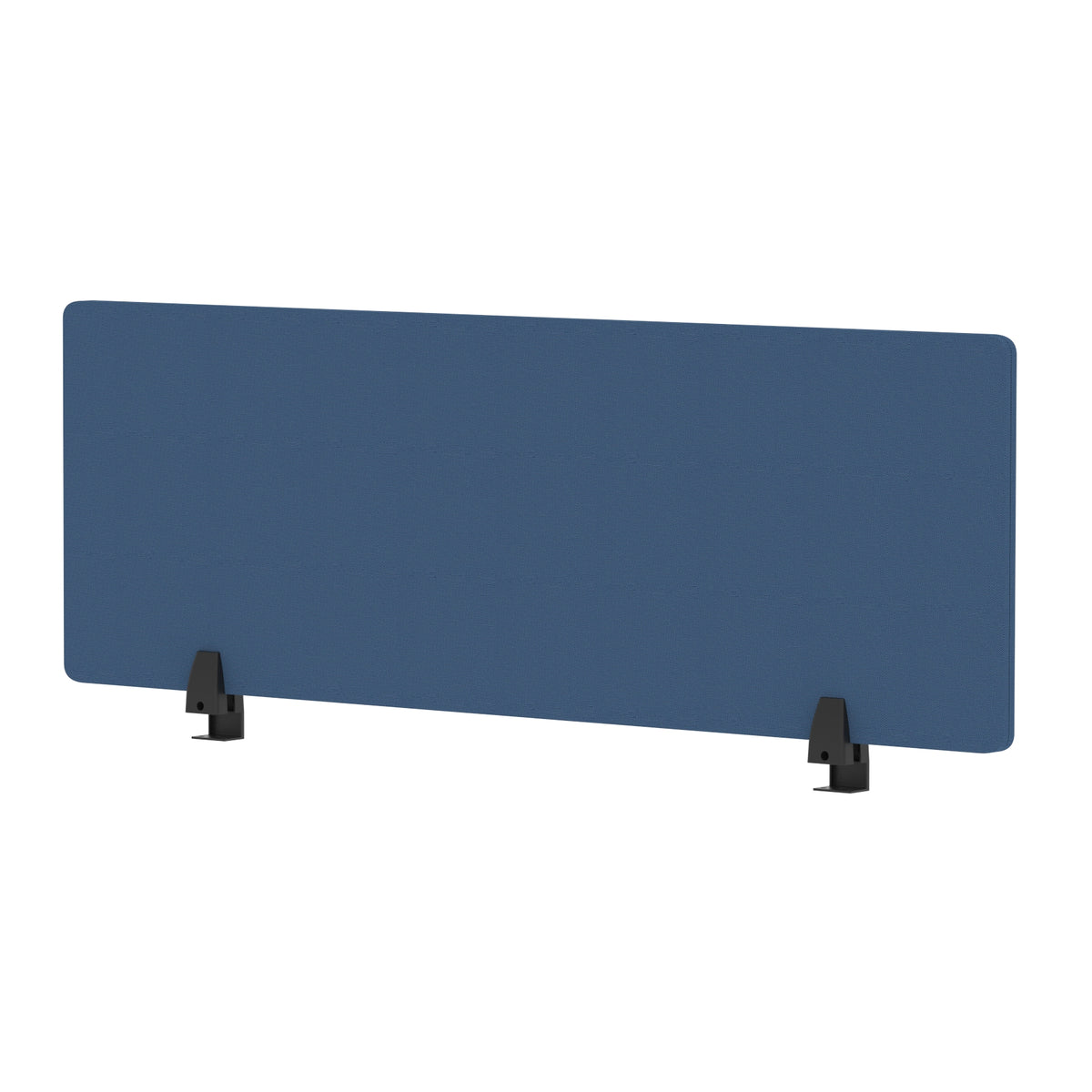 Avenor Desktop Privacy Screen – 400mm High 1200 Bespoke Quest Limpet Fabric - Industrious Decor