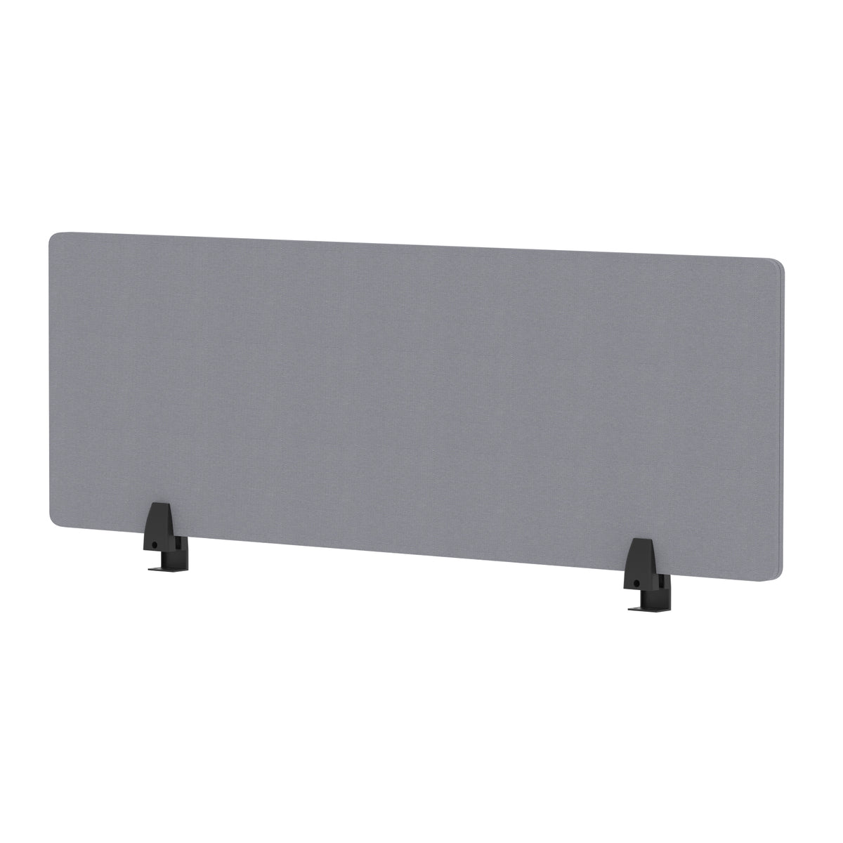 Avenor Desktop Privacy Screen – 400mm High 1200 Bespoke Quest Shell Fabric - Industrious Decor