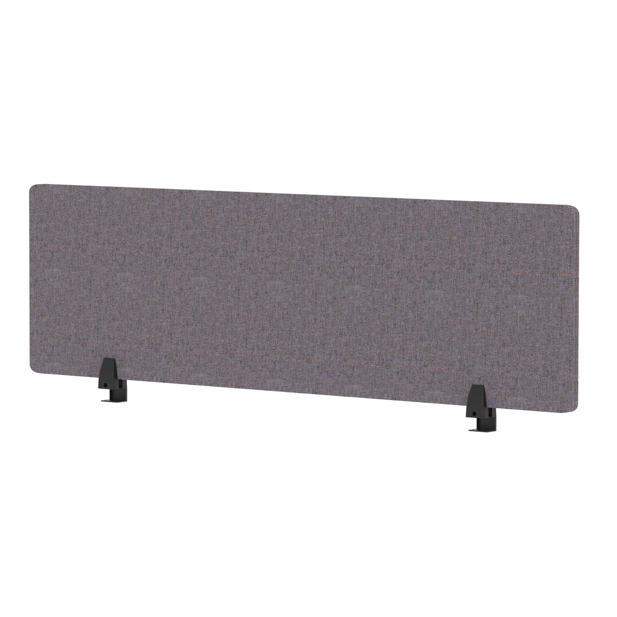Avenor Desktop Privacy Screen – 400mm High 1400 Bespoke Rivet Fuse Fabric - Industrious Decor