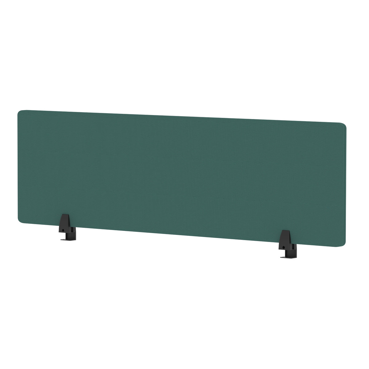 Avenor Desktop Privacy Screen – 400mm High 1400 Bespoke Quest Kelp Fabric - Industrious Decor