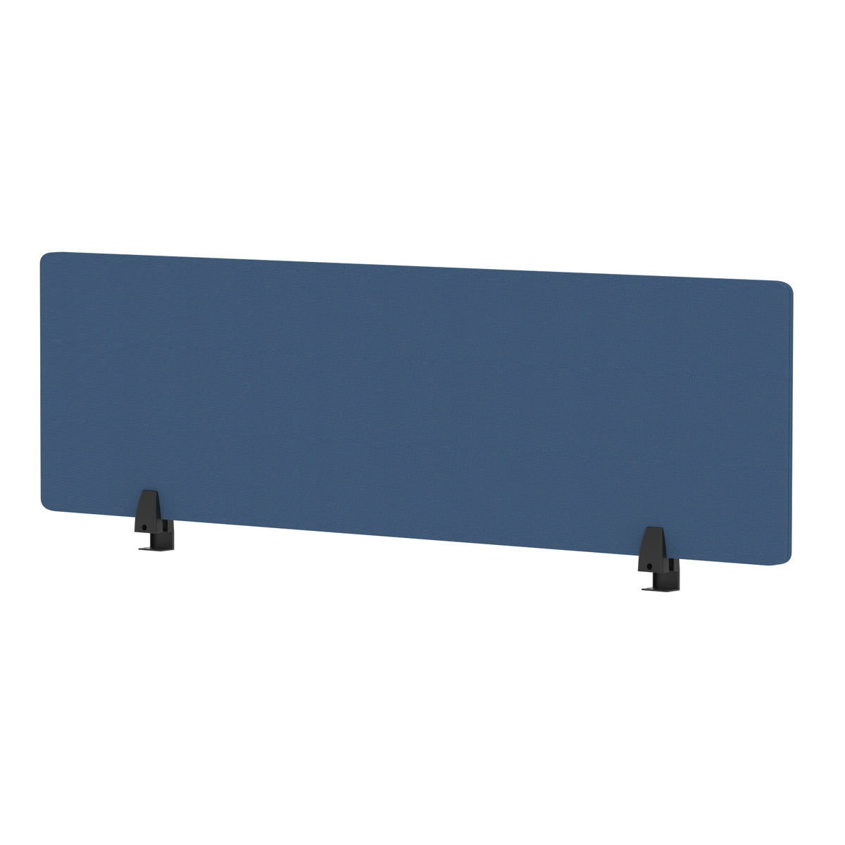 Avenor Desktop Privacy Screen – 400mm High 1400 Bespoke Quest Limpet Fabric - Industrious Decor
