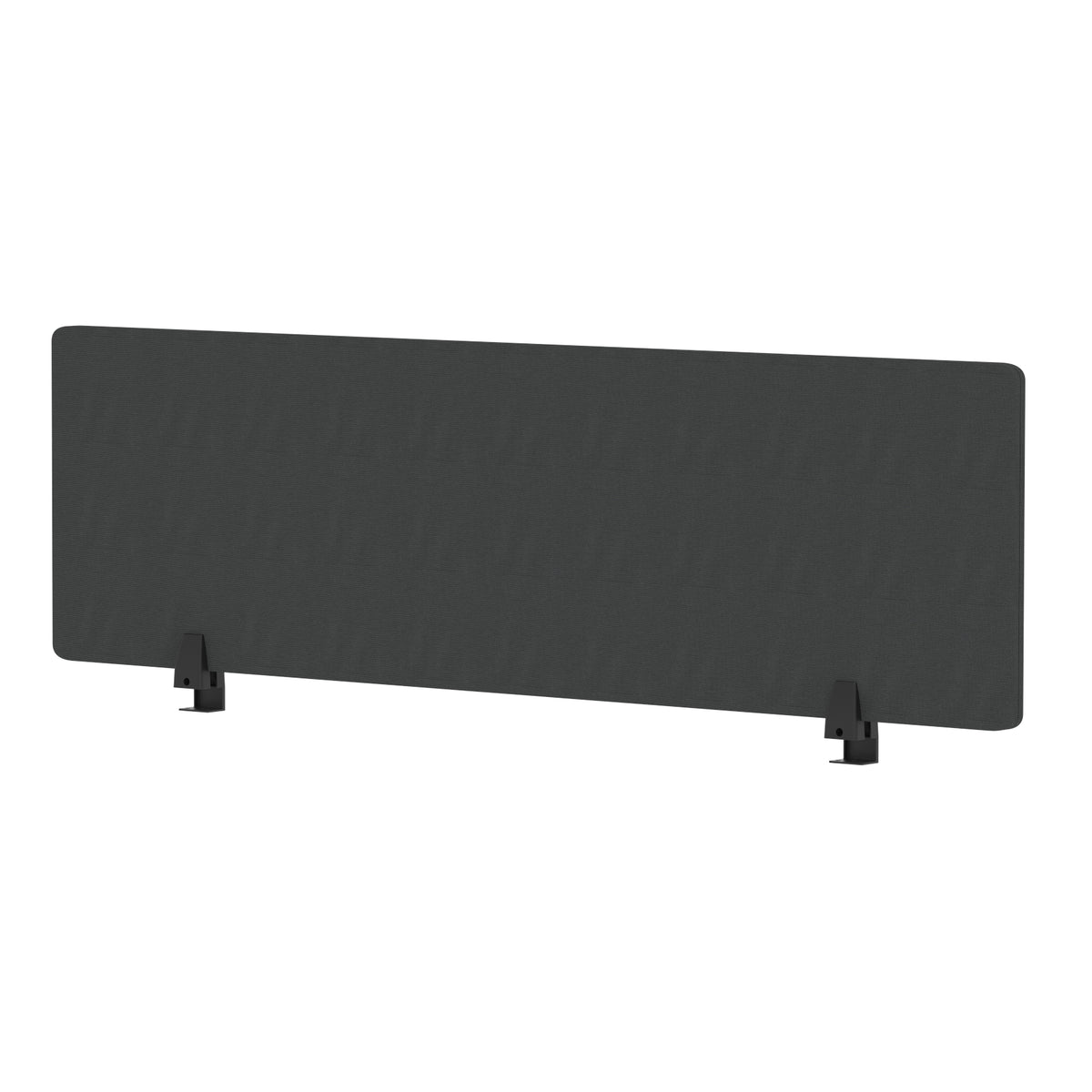 Avenor Desktop Privacy Screen – 400mm High 1400 Bespoke Quest Mussel Fabric - Industrious Decor