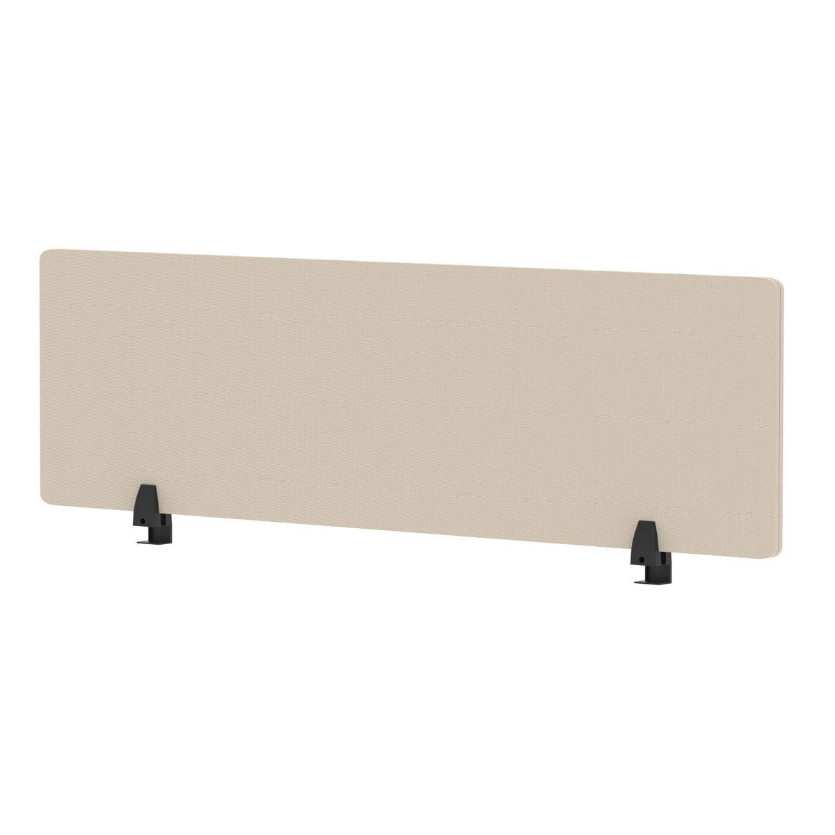 Avenor Desktop Privacy Screen – 400mm High 1400 Bespoke Quest Salt Fabric - Industrious Decor