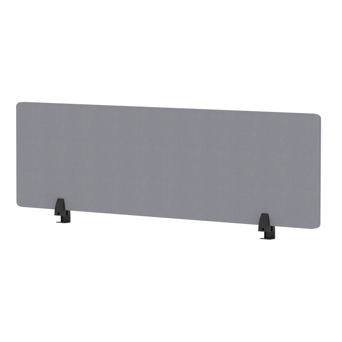 Avenor Desktop Privacy Screen – 400mm High 1400 Bespoke Quest Shell Fabric - Industrious Decor