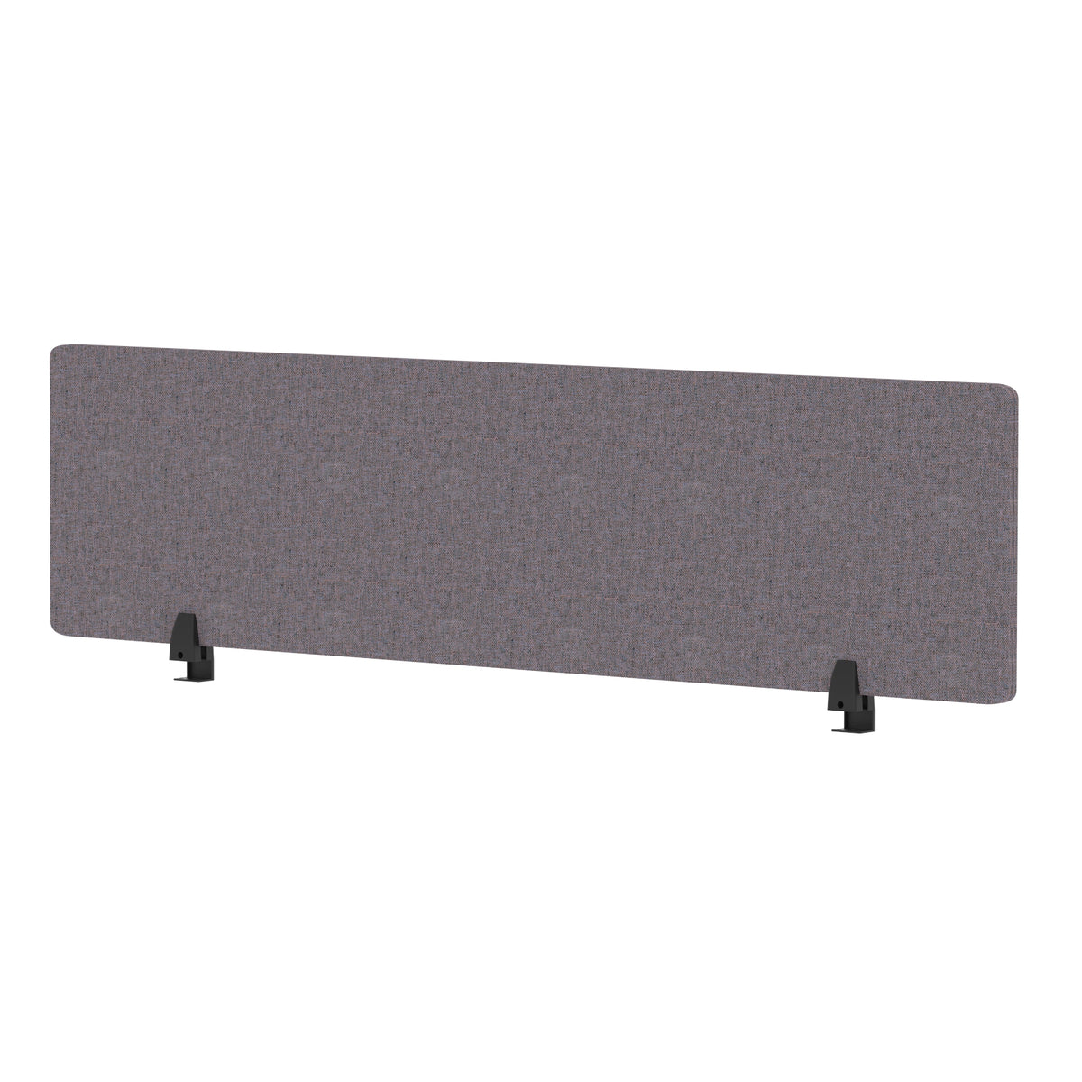 Avenor Desktop Privacy Screen – 400mm High 1600 Bespoke Rivet Fuse Fabric - Industrious Decor