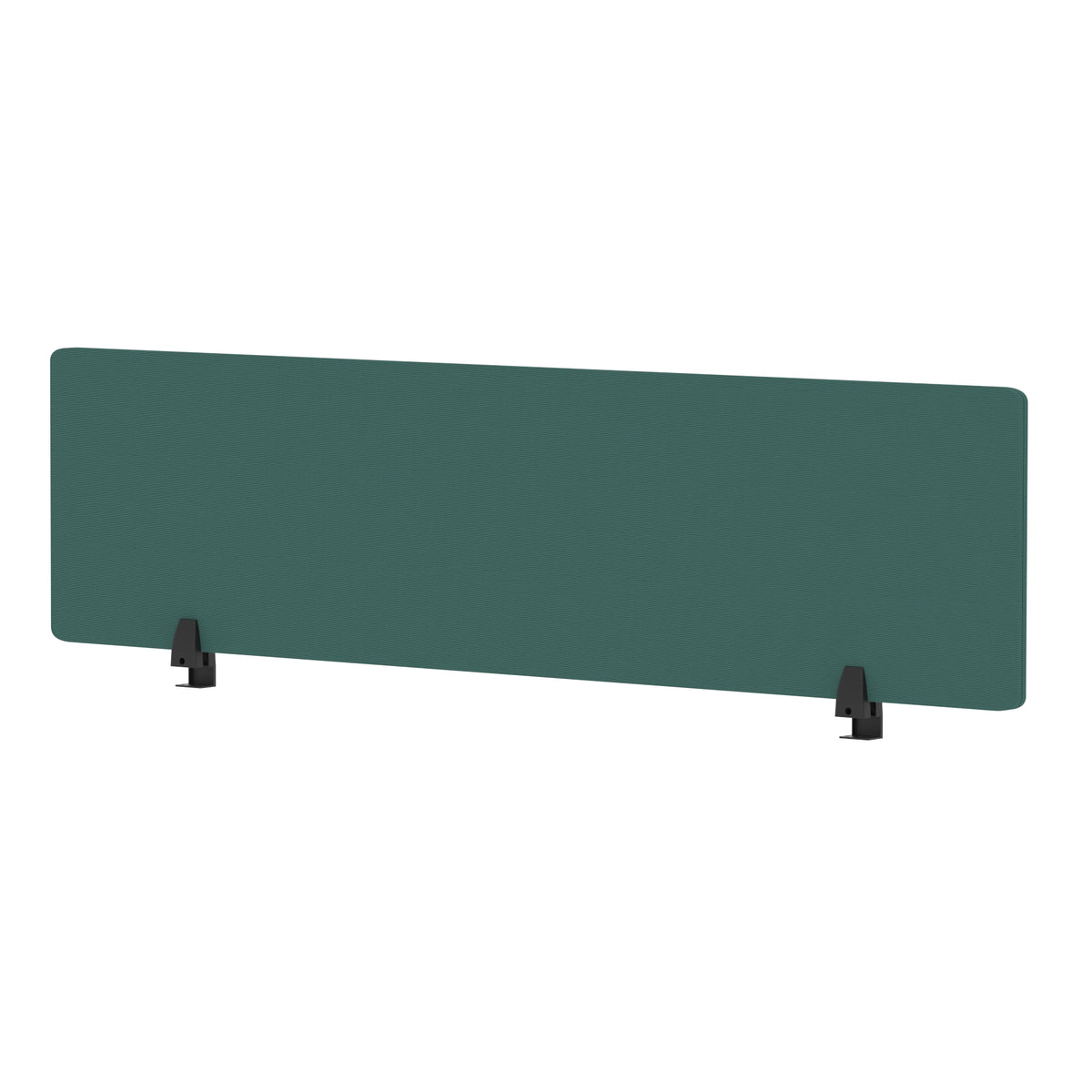 Avenor Desktop Privacy Screen – 400mm High 1600 Bespoke Quest Kelp Fabric - Industrious Decor