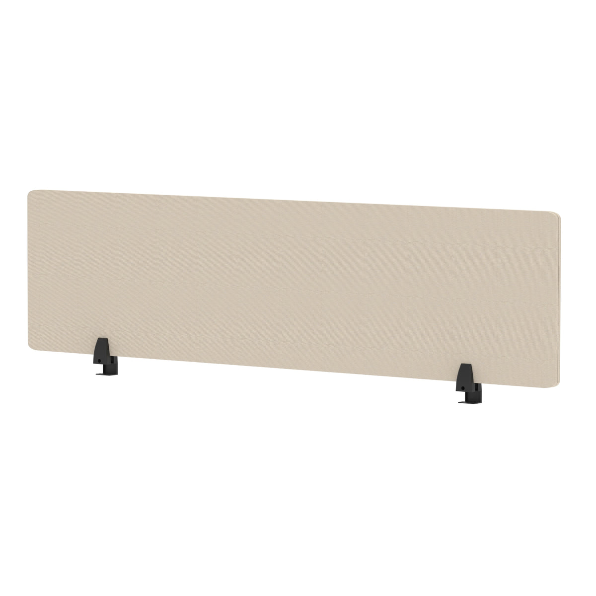Avenor Desktop Privacy Screen – 400mm High 1600 Bespoke Quest Salt Fabric - Industrious Decor