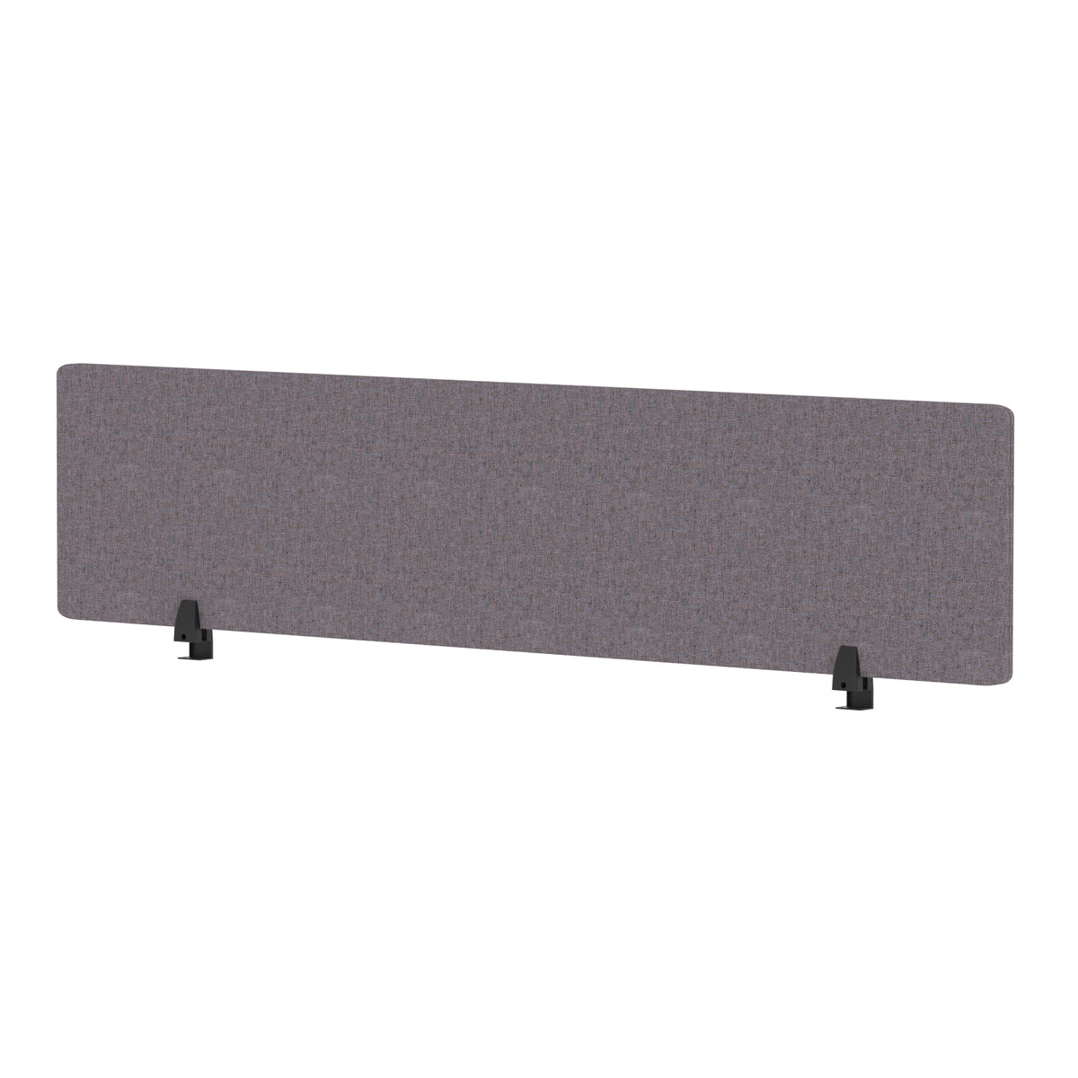Avenor Desktop Privacy Screen – 400mm High 1800 Bespoke Rivet Fuse Fabric - Industrious Decor