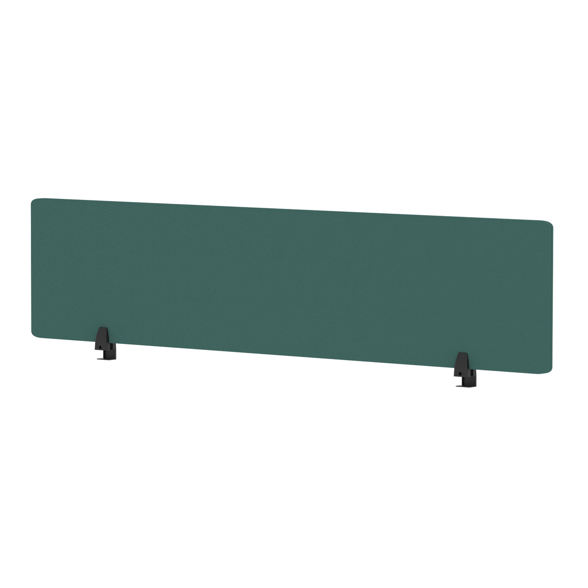 Avenor Desktop Privacy Screen – 400mm High 1800 Bespoke Quest Kelp Fabric - Industrious Decor