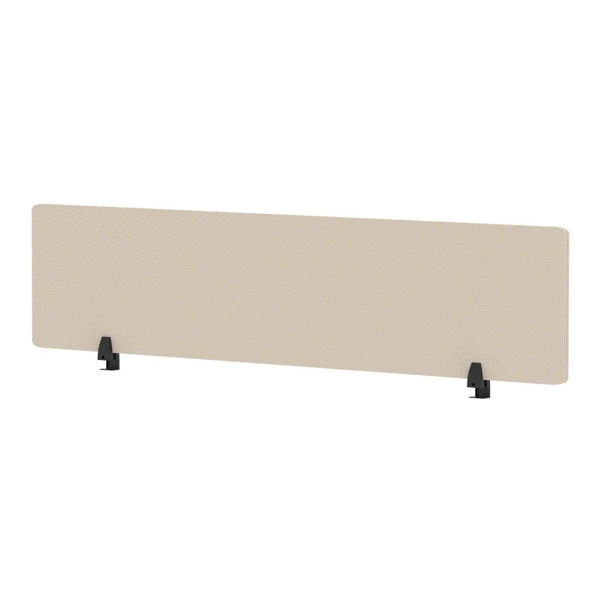 Avenor Desktop Privacy Screen – 400mm High 1800 Bespoke Quest Salt Fabric - Industrious Decor
