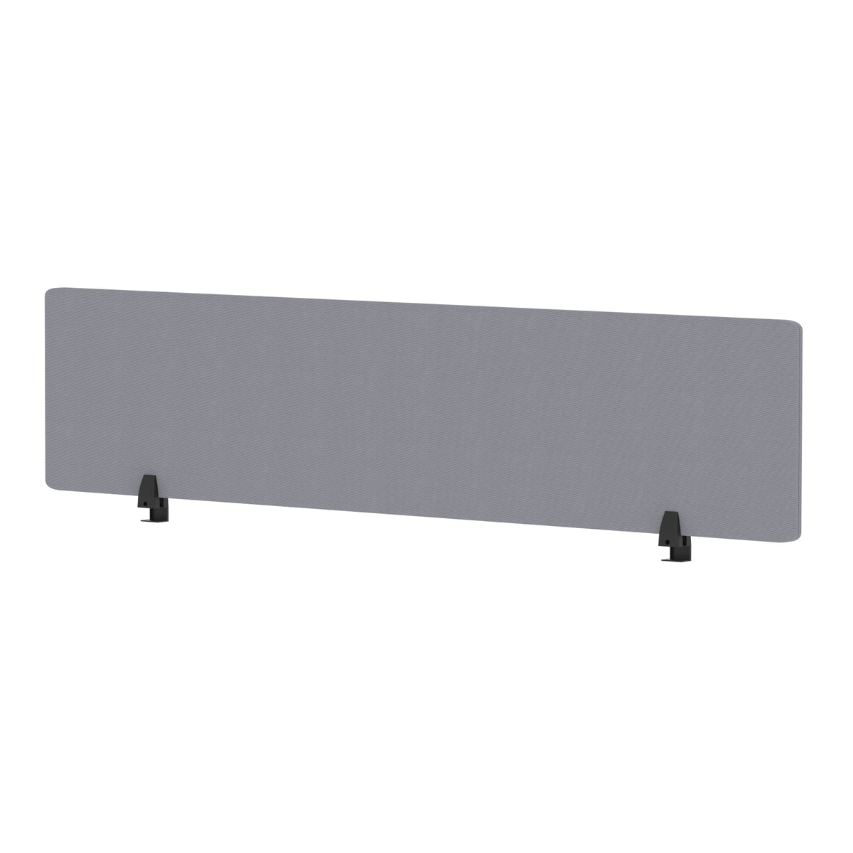 Avenor Desktop Privacy Screen – 400mm High 1800 Bespoke Quest Shell Fabric - Industrious Decor