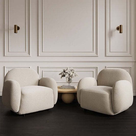 Finn Accent Chair — Bone - Industrious Decor
