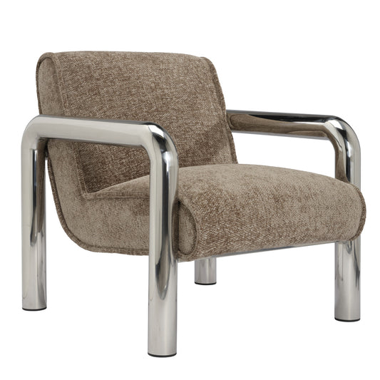 Tubular Accent Chair Mink - Industrious Decor