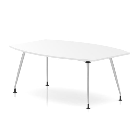 High Gloss Writable Boardroom Table White 1800 - Industrious Decor
