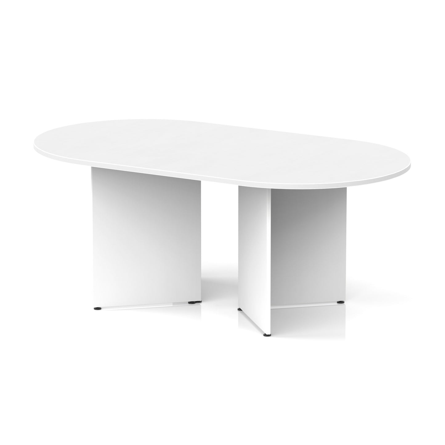 Impulse Arrowhead Leg Boardroom Table White 1800 - Industrious Decor