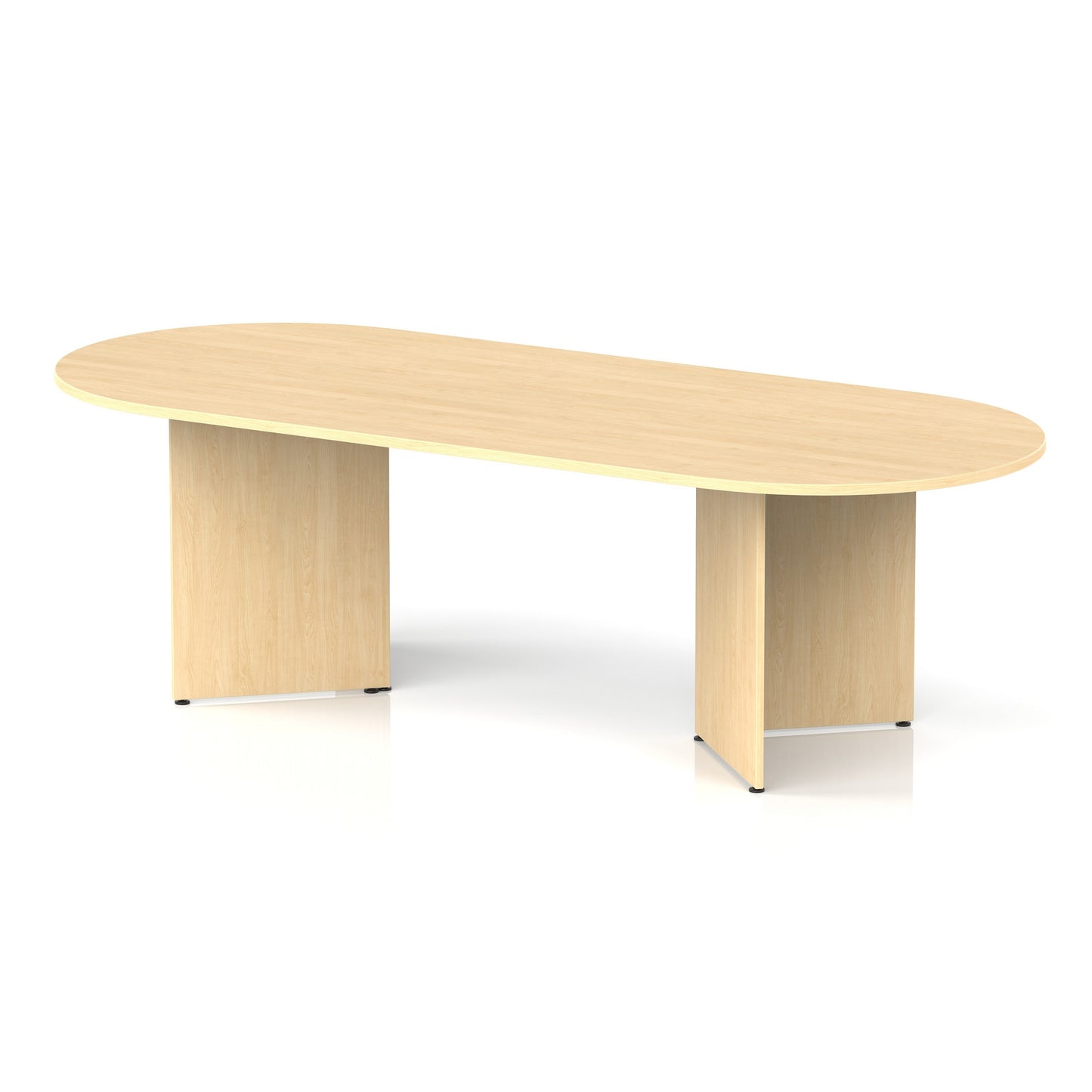 Impulse Arrowhead Leg Boardroom Table Maple 2400 - Industrious Decor