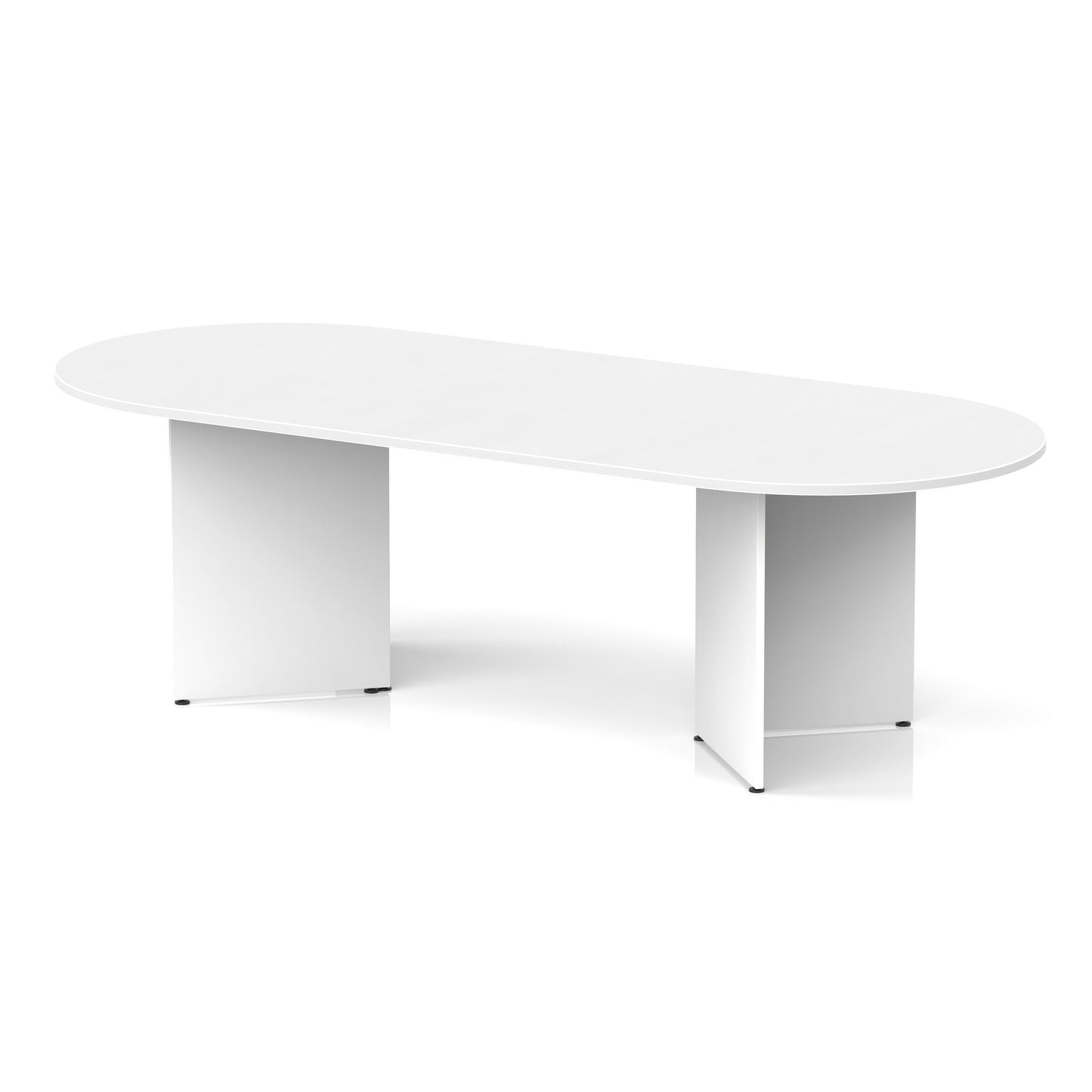 Impulse Arrowhead Leg Boardroom Table White 2400 - Industrious Decor
