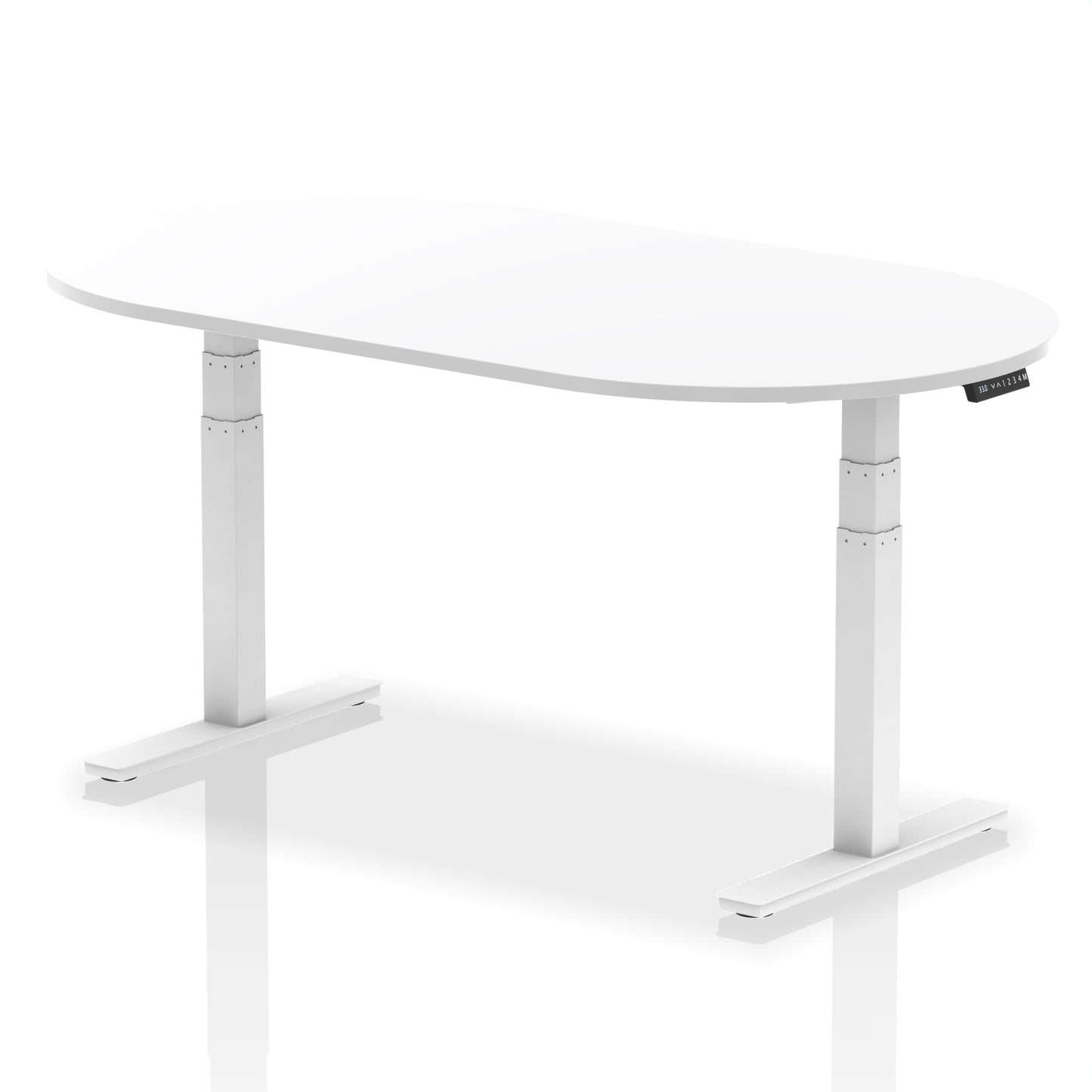 Impulse Height Adjustable Boardroom Table White 1800 White - Industrious Decor