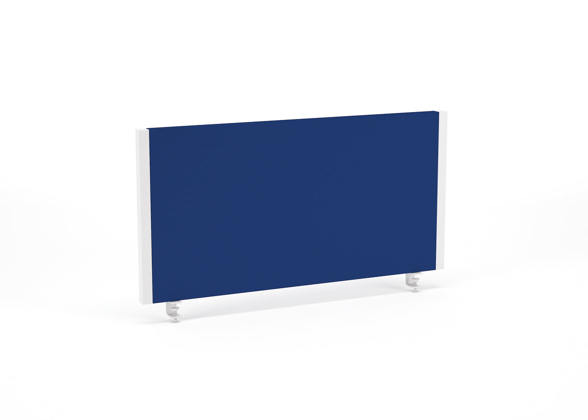 Bramwell Straight Desk Privacy Screen – 400mm High 800 Blue White - Industrious Decor
