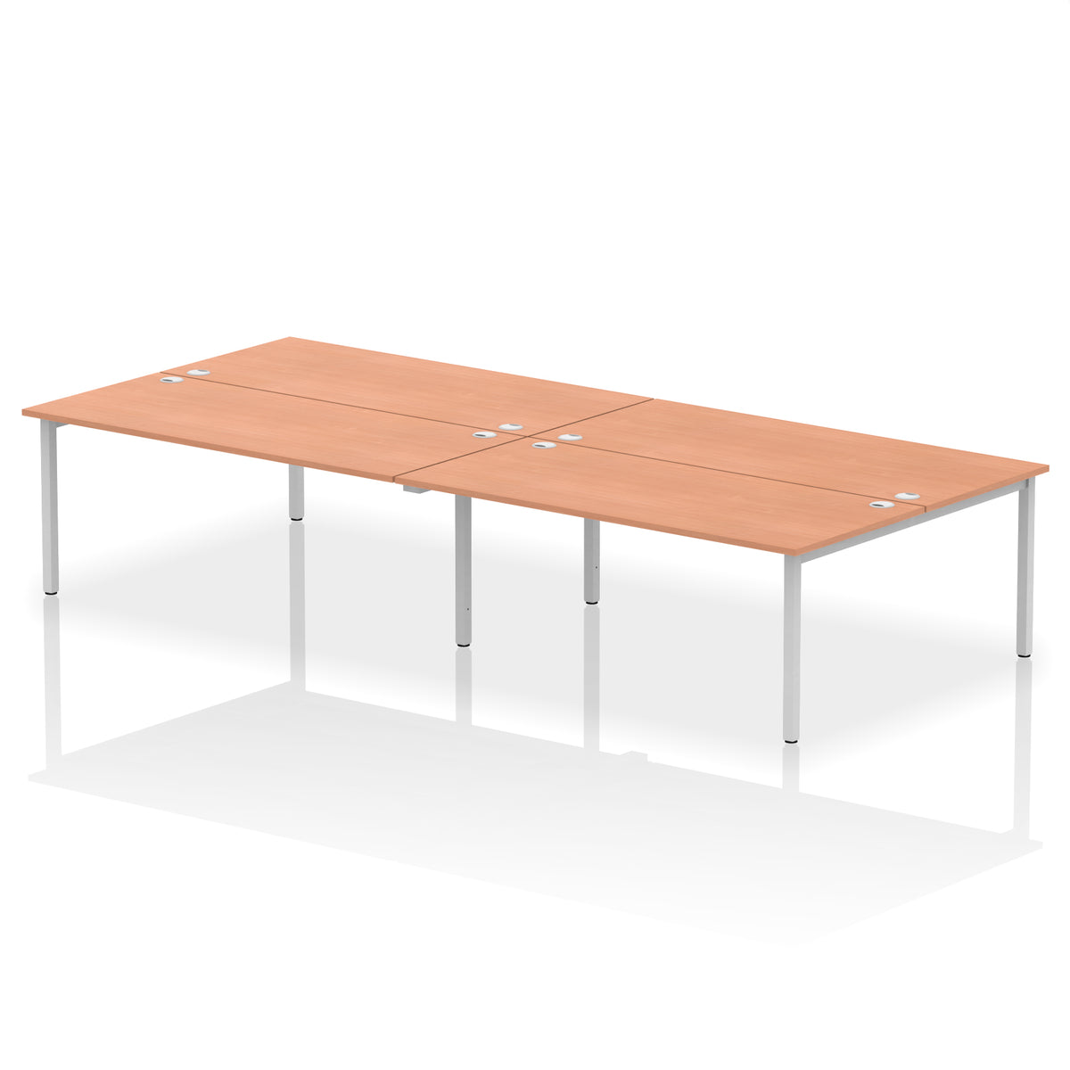 ID Workplace Bench Desk – 4 Person - Industrious Decor