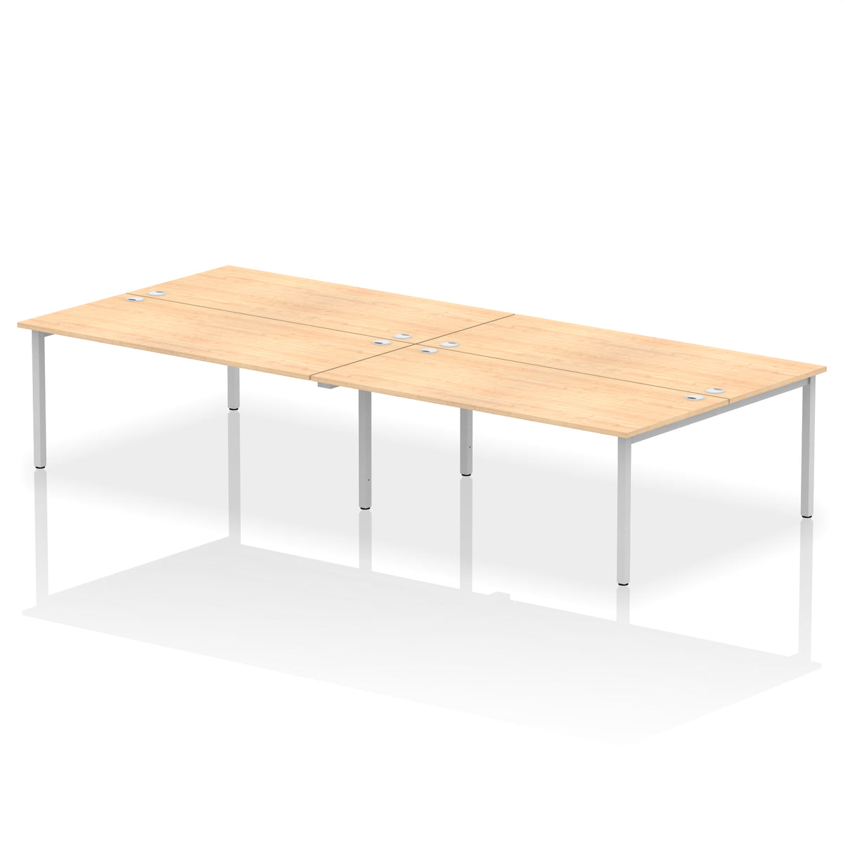 ID Workplace Bench Desk – 4 Person - Industrious Decor