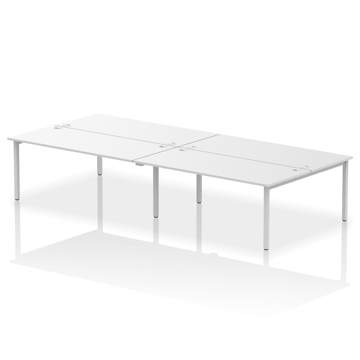ID Workplace Bench Desk – 4 Person - Industrious Decor