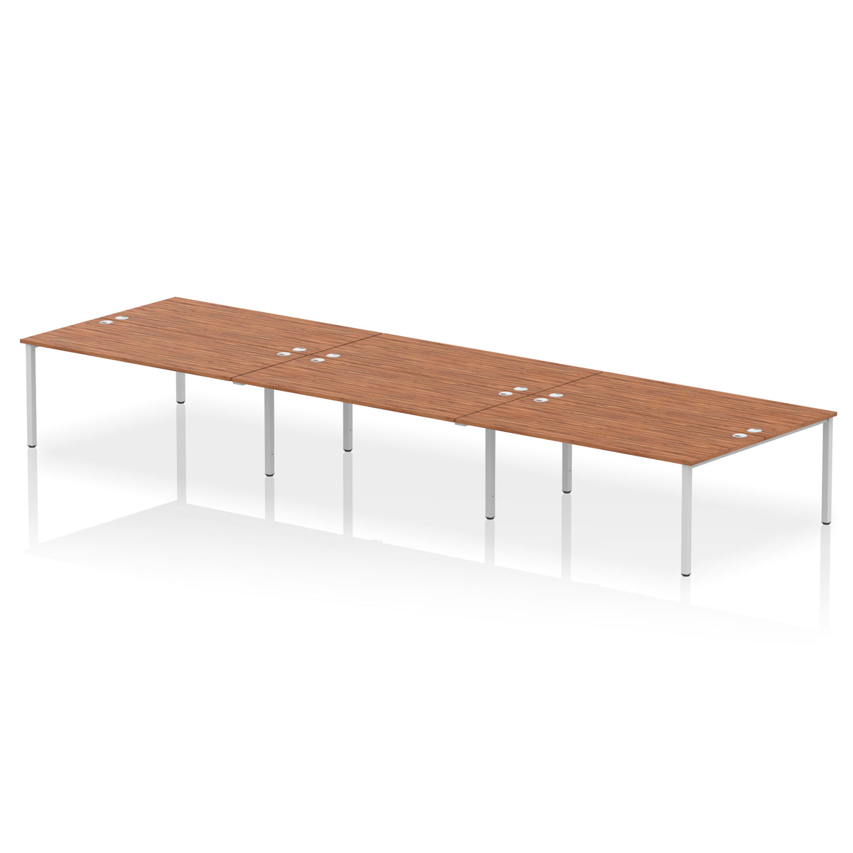ID Workplace Bench Desk – 6 Person - Industrious Decor